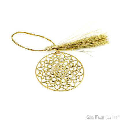 Metal Round Dream Catcher Bookmark With Tassel. Gold Bookmark, Reader Gift, Handmade Bookmark, Page Marker, Aesthetic Gift, 53mm