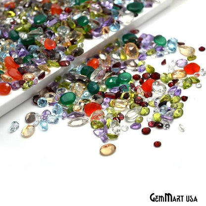 Mix Gemstone, 100% Natural Faceted Loose Gems, Wholesale Gemstones, 6-12mm, 50+ Carats