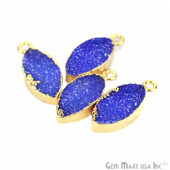 druzy connector beads, druzy connector