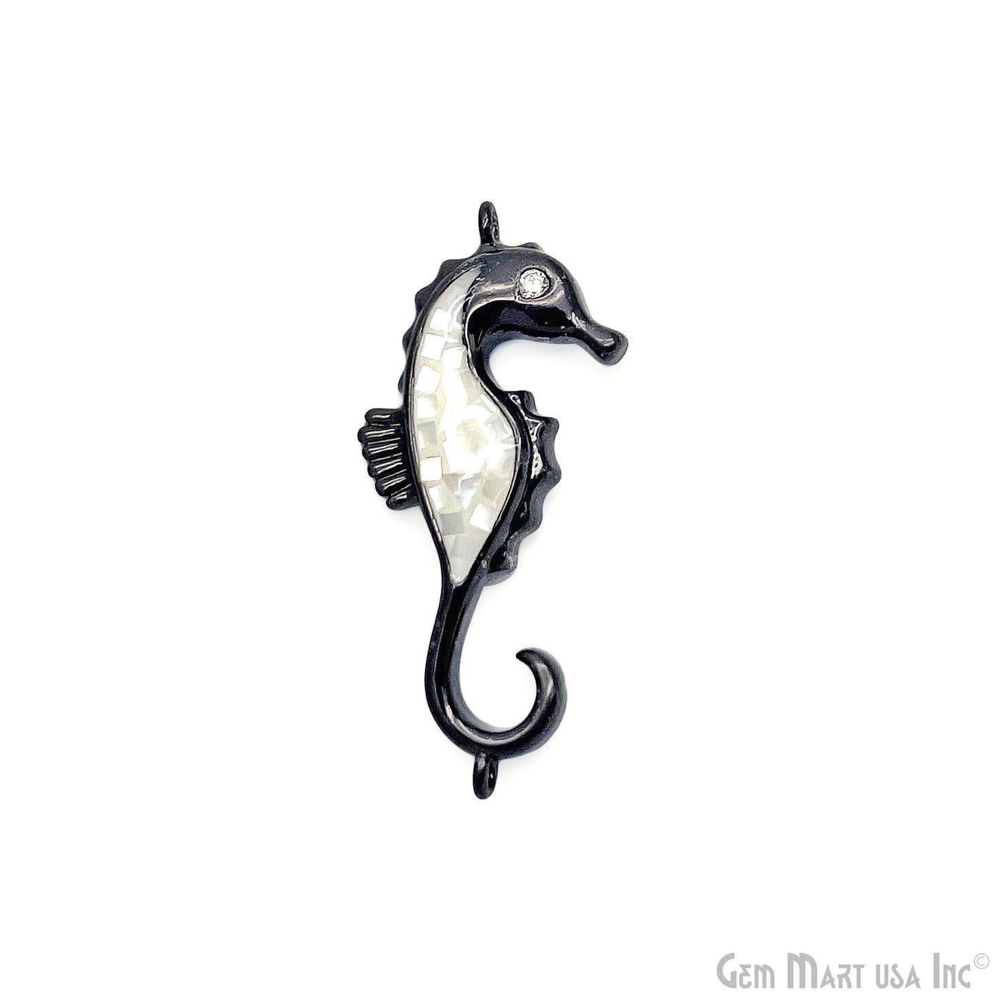 Sea Horse Charm Pendant 26x12mm Double Bail Fish Charm