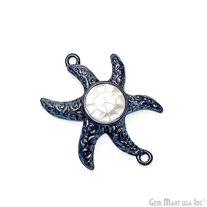 Starfish Charm Finding, 25mm Star Pendant, Bracelet Charm