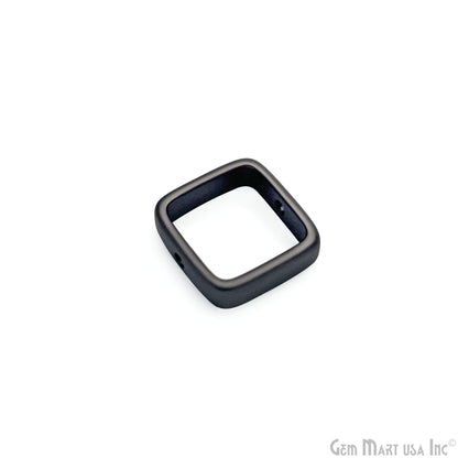Square Frame Charms, Connector Charms, Closed Ring, Square Pendant, Square Connector, Ring Connectors