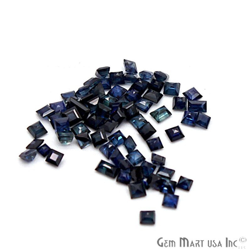 Wholesale Blue Sapphire Square Shape 1.9-2.2mm Loose Gemstones (Pick Your Carat) - GemMartUSA