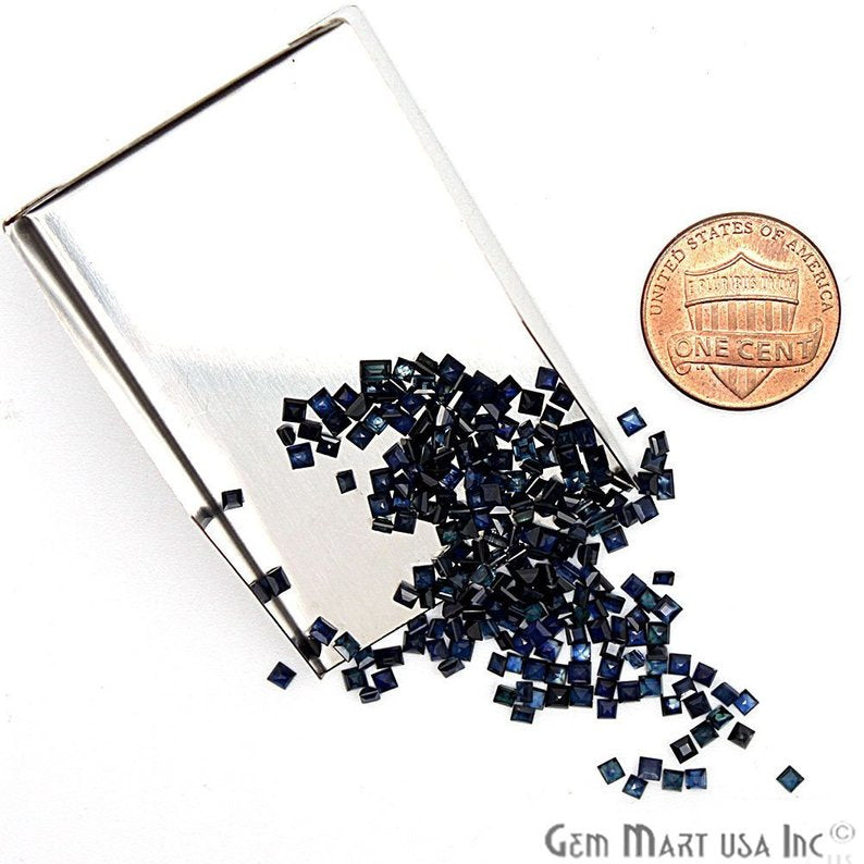 Wholesale Blue Sapphire Square Shape 1.9-2.2mm Loose Gemstones (Pick Your Carat) - GemMartUSA