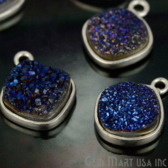 druzy connector beads, druzy connector