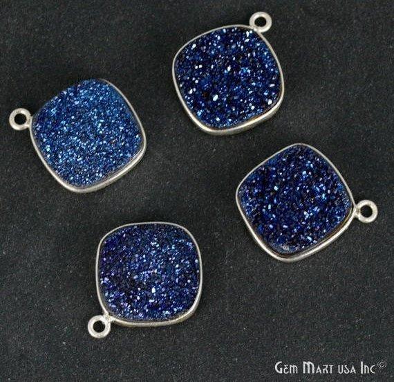 druzy connector beads, druzy connector