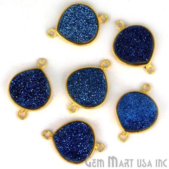 druzy connector beads, druzy connector