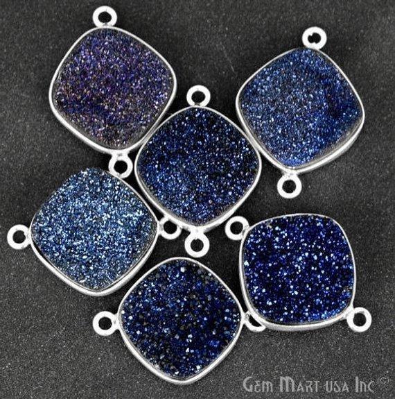 druzy connector beads, druzy connector