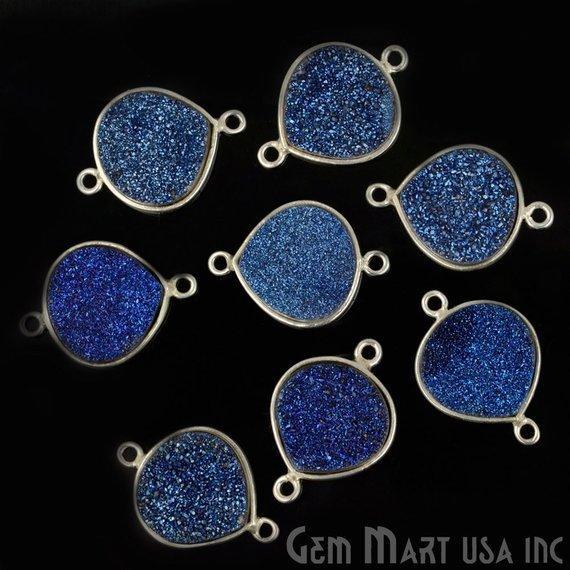 druzy connector beads, druzy connector
