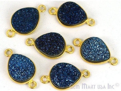 druzy connector beads, druzy connector