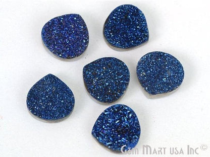 Plain Druzy 14mm Heart Shape Loose Cabochon (Pick Your Color) - GemMartUSA