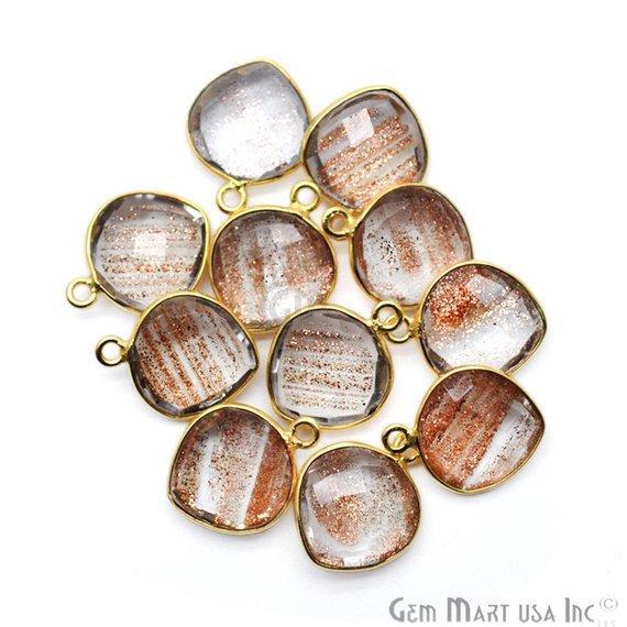 gemstone connector beads, gemstone connector pendant