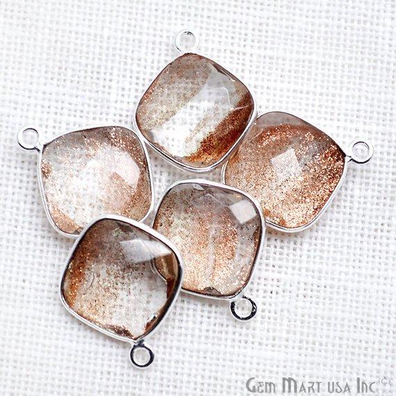 gemstone connector beads, gemstone connector pendant
