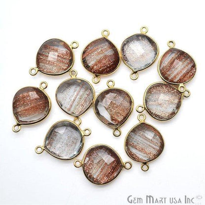 gemstone connector beads, gemstone connector pendant