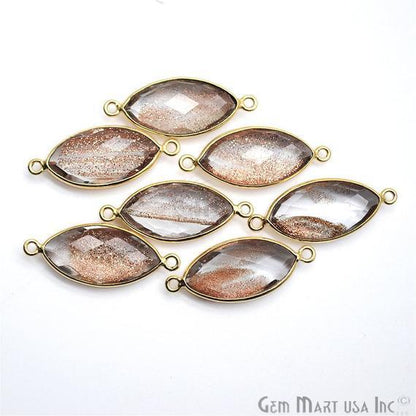 gemstone connector beads, gemstone connector pendant