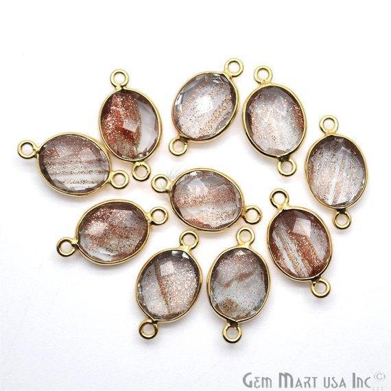 gemstone connector beads, gemstone connector pendant