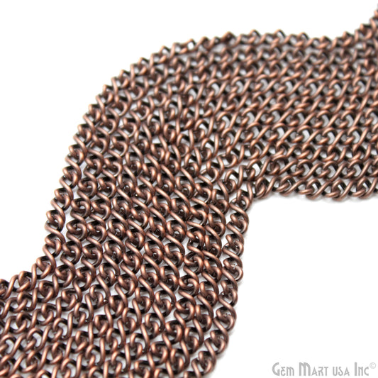 Copper Vintage Link Chain, 4mm Copper Vintage Finding Chain