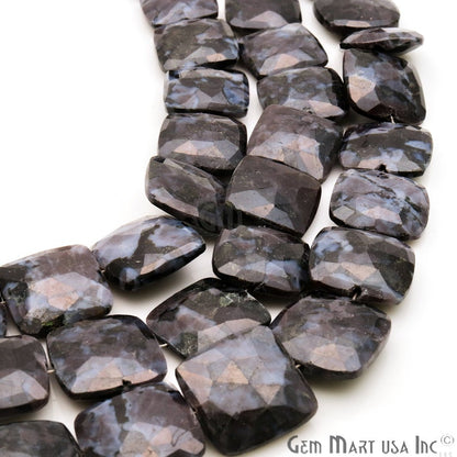 Charoite Square 18mm Crafting Beads Gemstone Strands 8 Inch - GemMartUSA