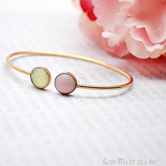 Green Chalcedony & Pink Opal