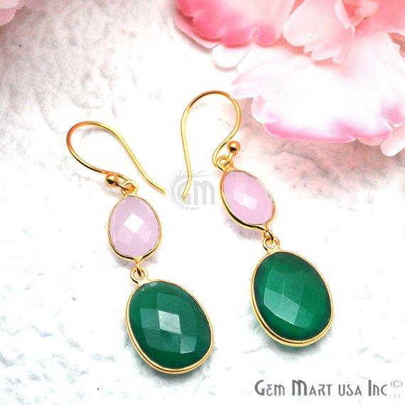 Rose Chalcedony & Green Onyx