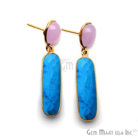 Turquoise & Rose Chalcedony