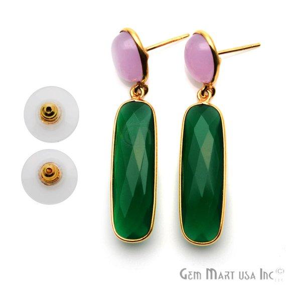 Green Onyx & Rose Chalcedony