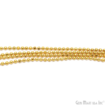 Dainty Gold Plated 3mm Finding Chain, Simple 24k Gold Plated Chain Necklace, DIY Jewelry Making Supplies