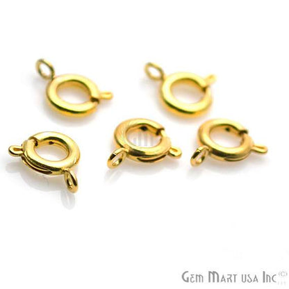 5 Pc Lot Gold Pendant Clasp, Gold Plated Pendant Clasp, Pendant Hook, Necklace Pendant Hooks, Pendant Lock (GP-90007) - GemMartUSA