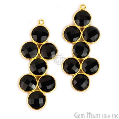 DIY 43x18mm Gold Plated Bezel Gemstone Component