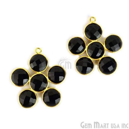 Gemstone 26x26mm Gold Plated Gemstone Bezel Component