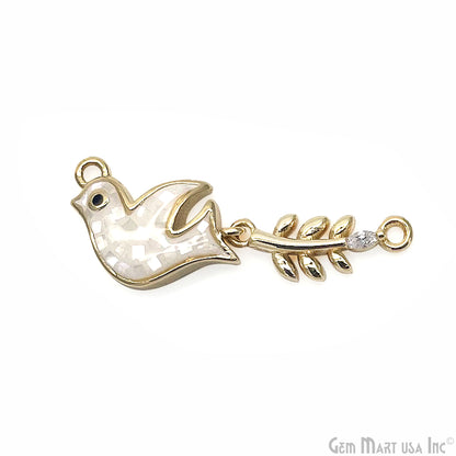 Flying Bird Pendant Charm 32x10mm Bird Necklace Charm