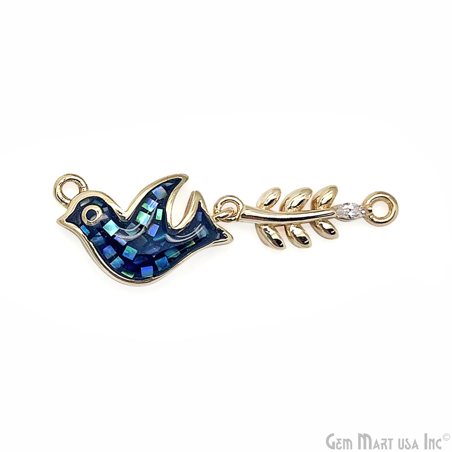 Flying Bird Pendant Charm 32x10mm Bird Necklace Charm