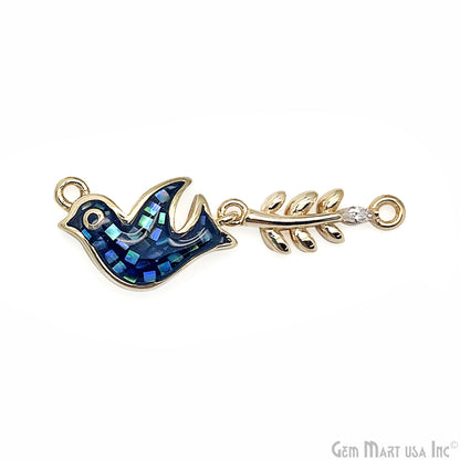 Flying Bird Pendant Charm 32x10mm Bird Necklace Charm