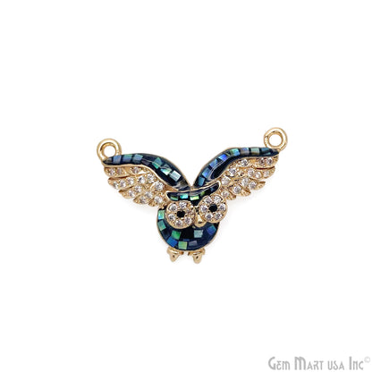 Flying Owl Pendant Charm 25x16mm Bird Owl Necklace Charm