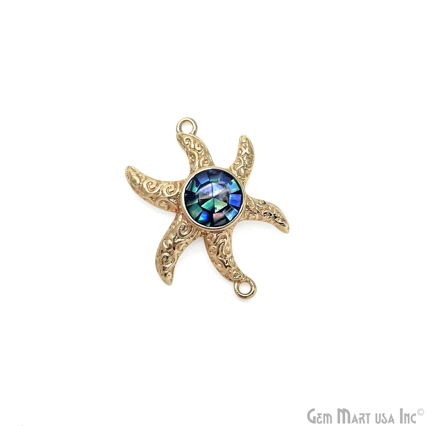 Starfish Charm Finding, 25mm Star Pendant, Bracelet Charm