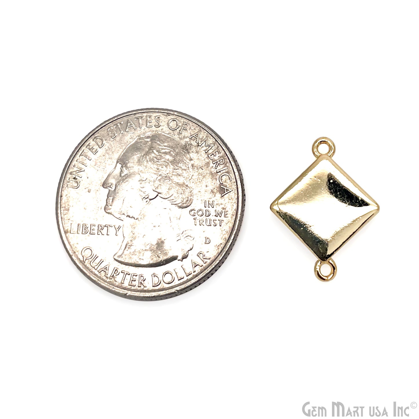 Shell Square Shape 14mm Double Bail Connector