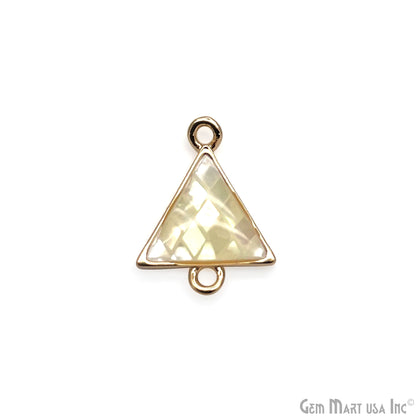 Shell Triangle Shape 15x11mm Double Bail Connector