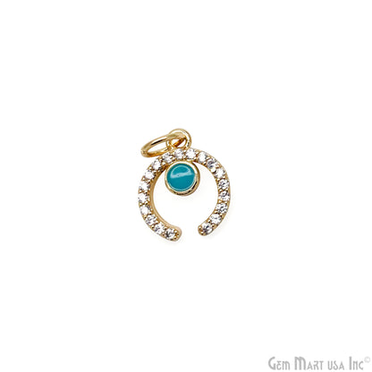 Horn Shape Charm Dainty Crescent Moon Necklace Pendant