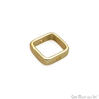 Square Frame Charms, Connector Charms, Closed Ring, Square Pendant, Square Connector, Ring Connectors