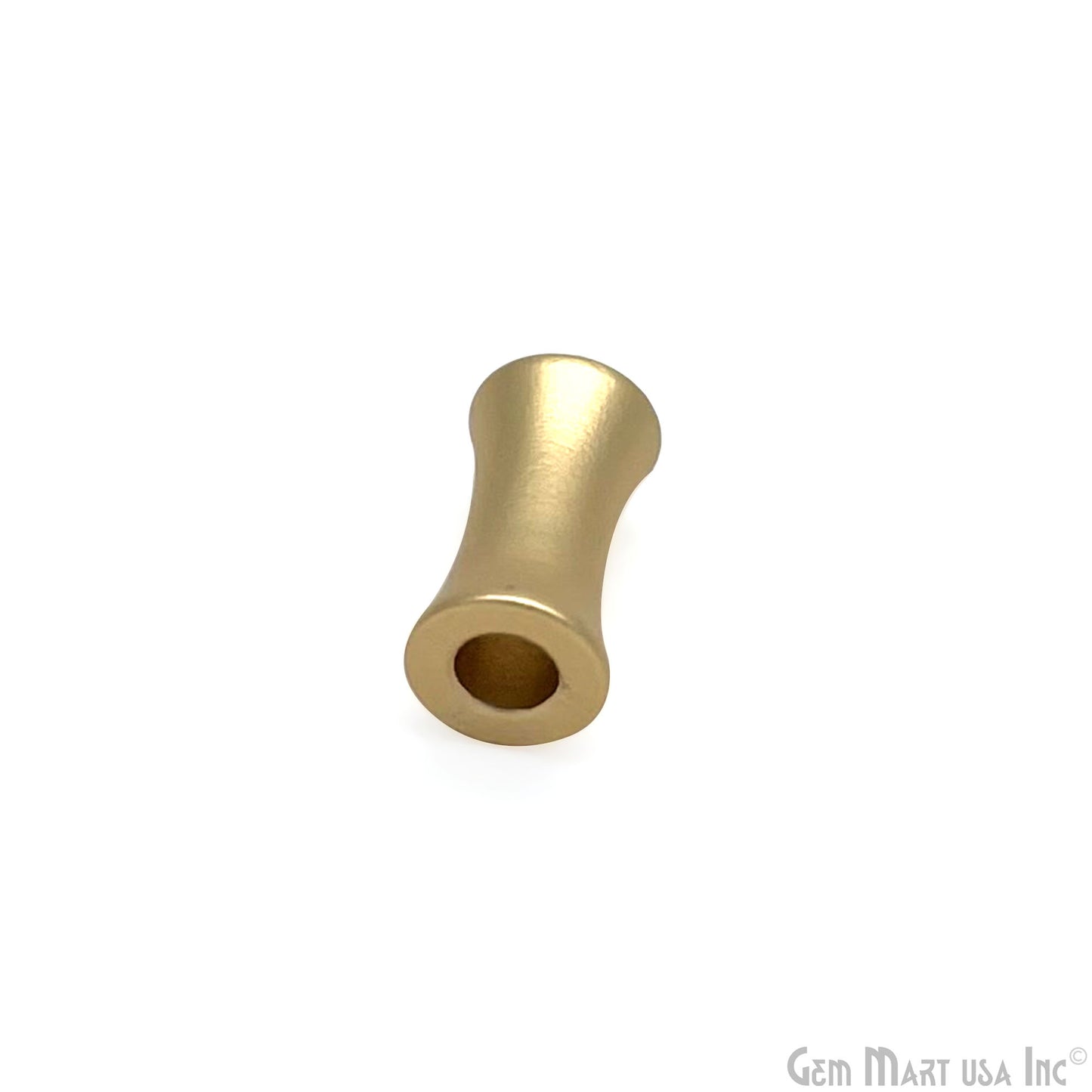 Large Hole Tube Column Spacer Beads 7x4mm Metal Concave Spacer Beads Cinched Tube Beads