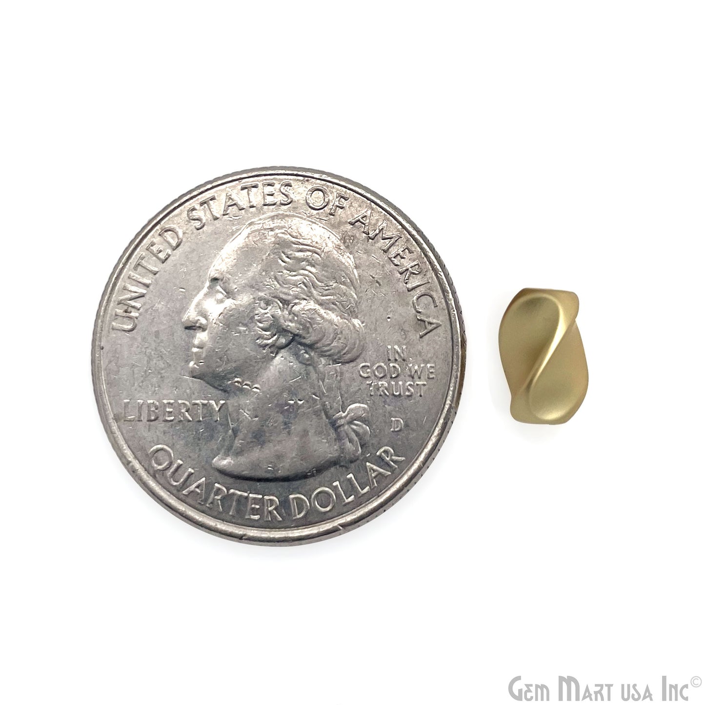 Twisted Oval Spacer Bead 8x5mm Pressed Bead Spacer