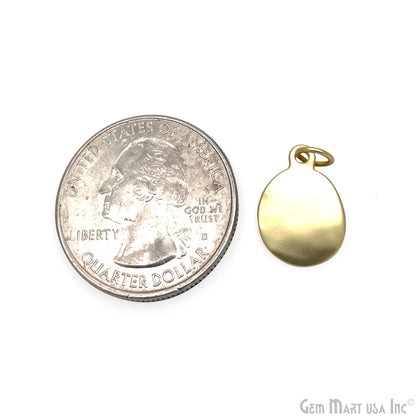 Matte Gold Plated Heart Dangle Charm15x10mm Line Drawing Minimal Simple Dainty Pendant Jewelry Finding Charm