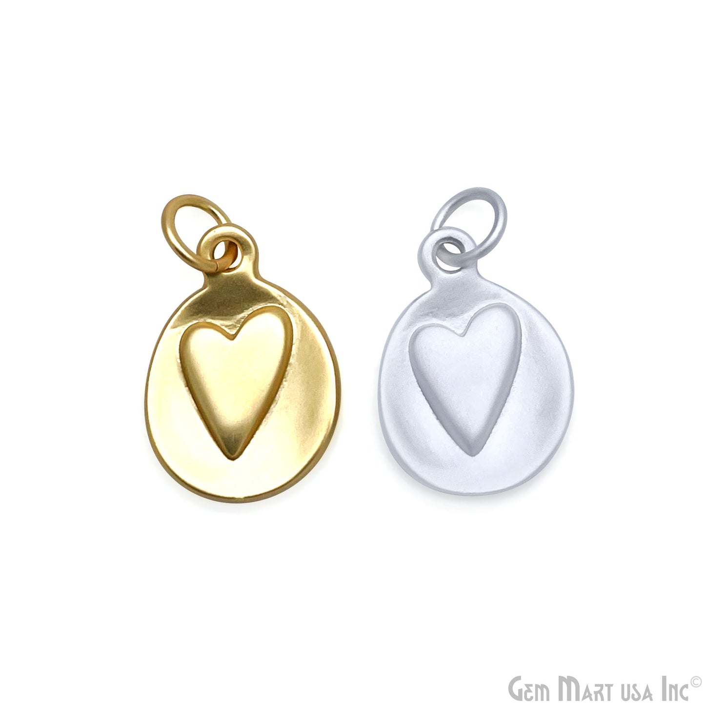 Matte Gold Plated Heart Dangle Charm15x10mm Line Drawing Minimal Simple Dainty Pendant Jewelry Finding Charm