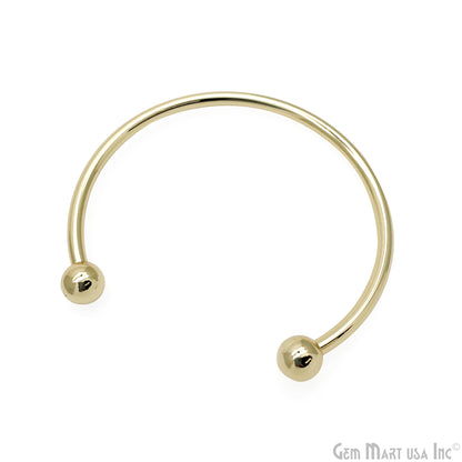 Gold Cuff Bracelet, Open Cuff Bangle, Adjustable Stacking Bracelet, Bangle, Minimalist Bracelet, Gold Plated Findings