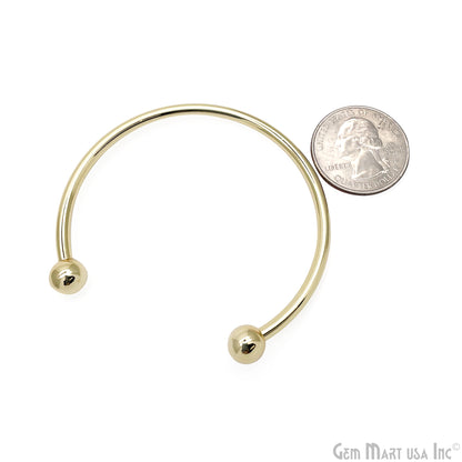 Gold Cuff Bracelet, Open Cuff Bangle, Adjustable Stacking Bracelet, Bangle, Minimalist Bracelet, Gold Plated Findings