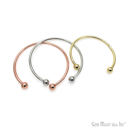 Gold Cuff Bracelet, Open Cuff Bangle, Adjustable Stacking Bracelet, Bangle, Minimalist Bracelet, Gold Plated Findings
