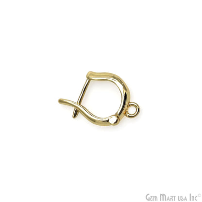 D Letter Spring Gate Pendant 16x12mm D Letter  Push Gate Charm Jewelry Making Findings