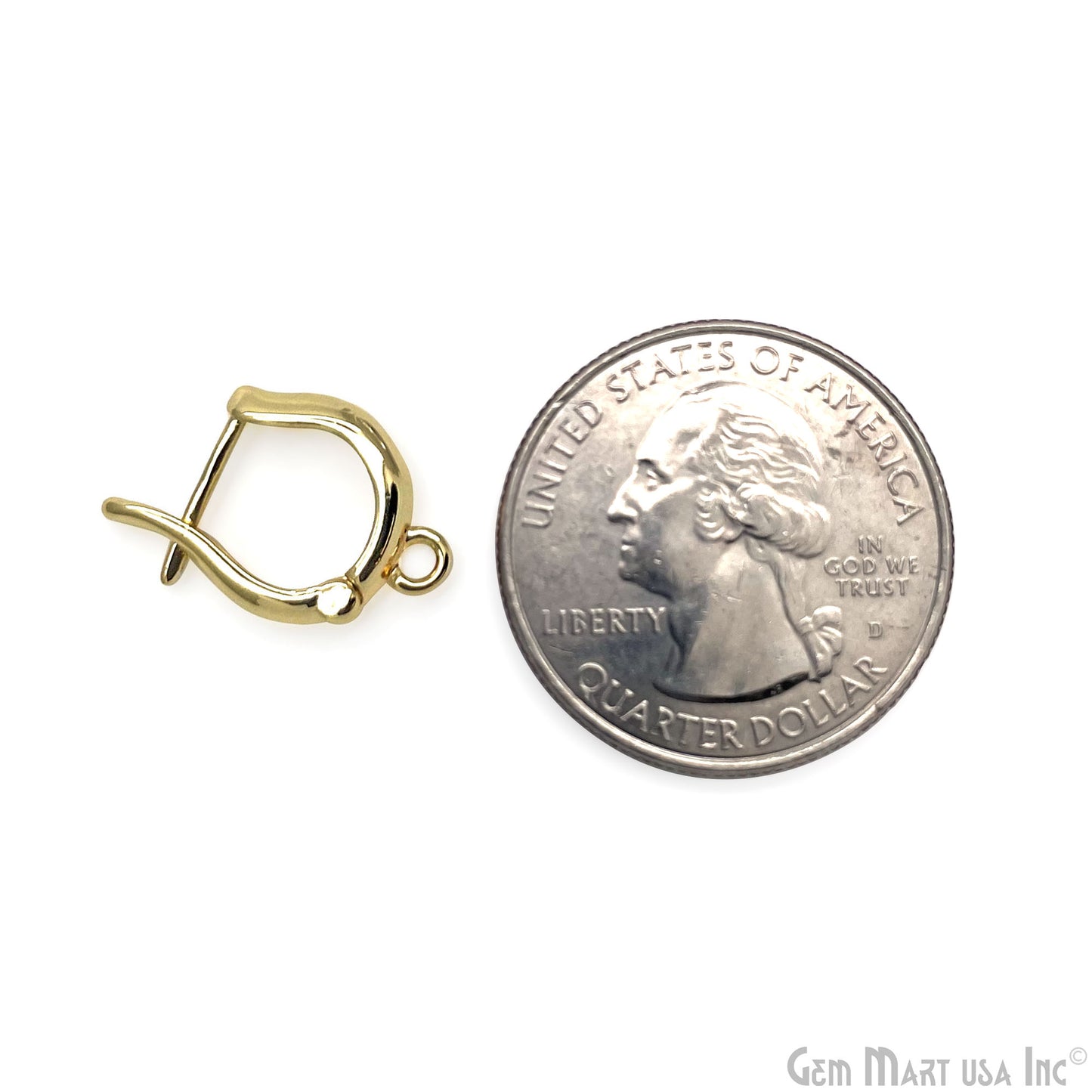 D Letter Spring Gate Pendant 16x12mm D Letter  Push Gate Charm Jewelry Making Findings