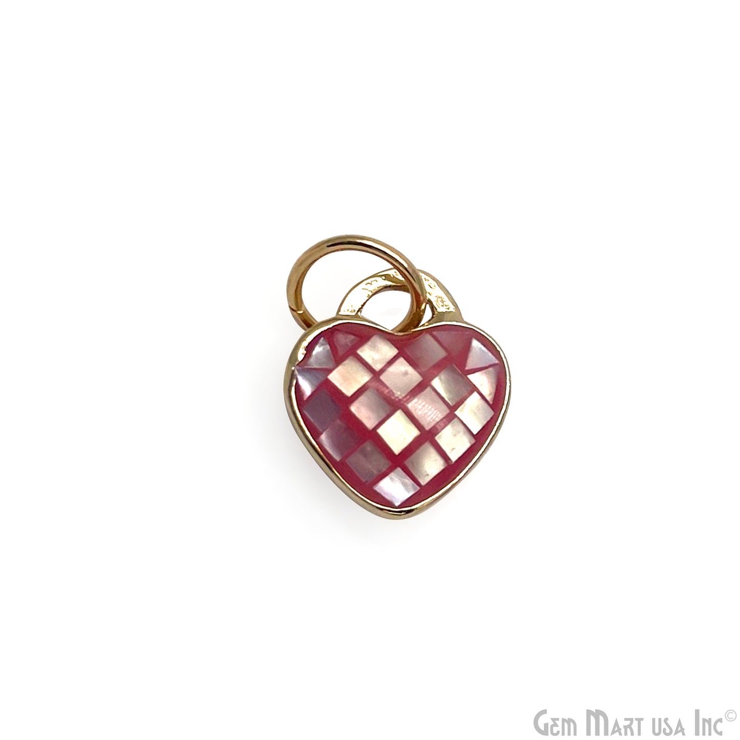 Heart Charm Pendant 10mm Single Bail Bracelet Charm