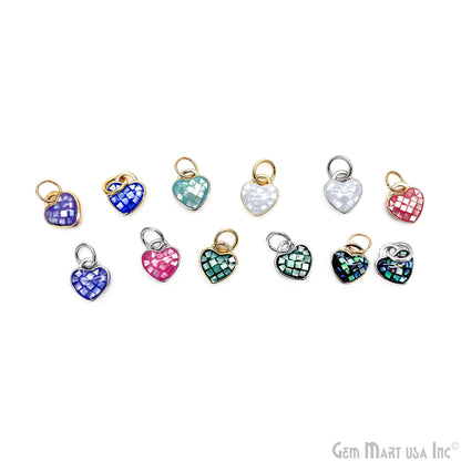 Heart Charm Pendant 10mm Single Bail Bracelet Charm